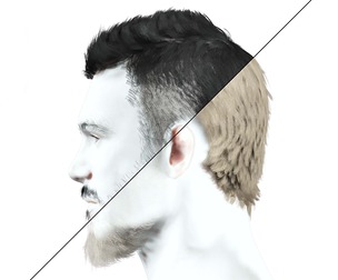 Realistic Male Hair - Faux Hawk
