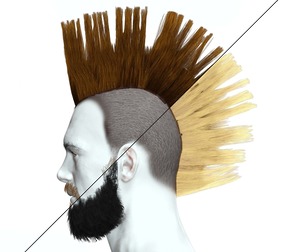 Realistic Male Hair - Hawk