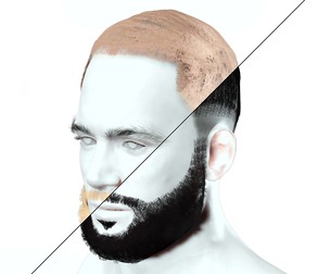 Realistic Male Hair