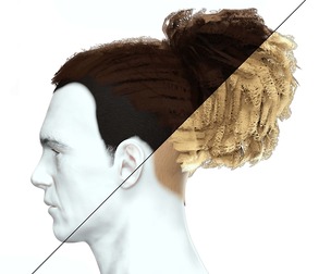 Realistic Male Hair - Ponytail Dread