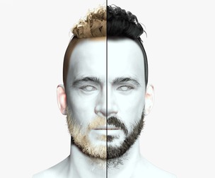 Faux Hawk Male Hair