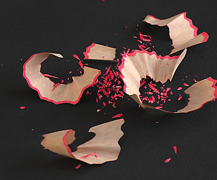 HD Pencil Chips Shavings