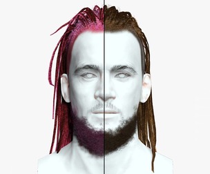 Realistic Dread Man Hair