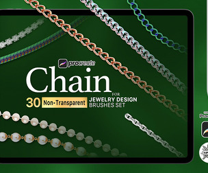 30 Procreate Chain brashes set