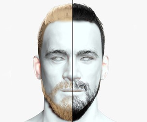 Realsitic Short Male Hair