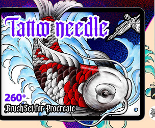 Tattoo needle brushSet for Procreate