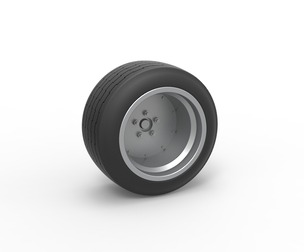 Wheel of Bosozoku style car 1:25