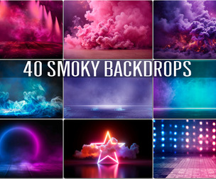 40 Smoky Backdrops, Empty Energy Stage