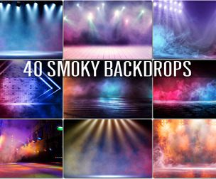 40 Smoky Backdrops, Empty Energy Stage