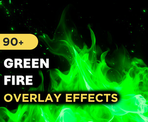 90+ Green Fire Overlay Effects