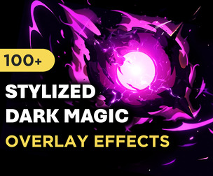 100+ Stylized Dark Magic Overlay Effects Pack