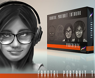 How to draw a female face