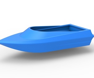 Speed boat hull Version 2 Scale 1:25