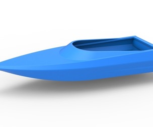 Speed boat hull Version 3 Scale 1:25