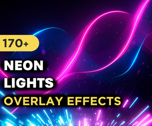 170+ Neon Lights Overlay Effects