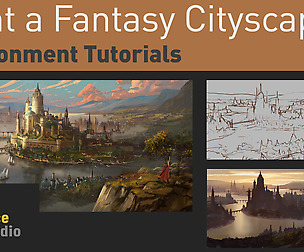 Paint a Fantasy cityscape