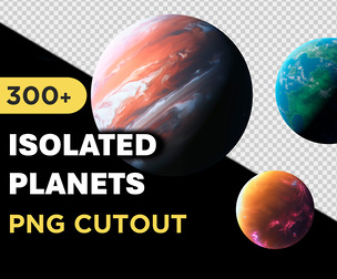 300+ PNG Cutout Planets