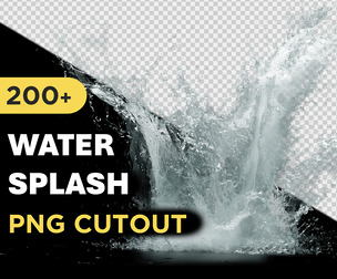 170+ PNG Cutout Water and Waves Splash Effects