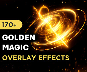 170+ Golden Magic Overlay Effects