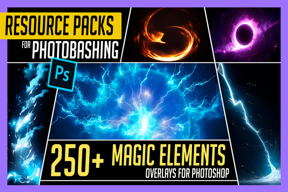 250+ Magic Elements Spell Overlay Effects