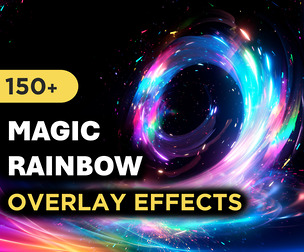 150+ Magic Rainbow spell Overlay Effects