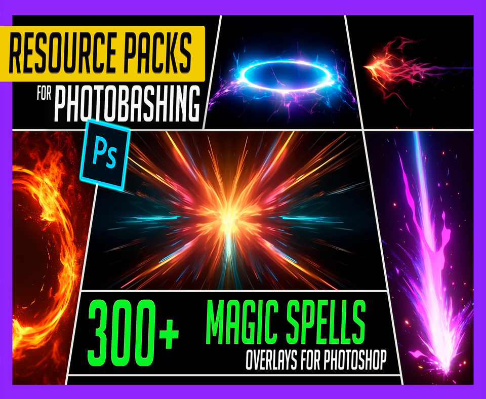 300+ Magic Spell Overlay Effects Resources for Concept Art