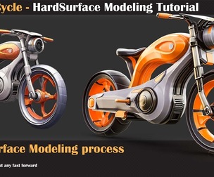Hardsurface Tutorial Collection Vol1 - Motorcycle