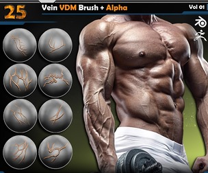 Vein VDM Brush + Alpha Vol 01