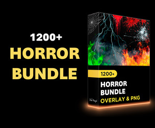 Horror Bundle | 1200+ Overlay Effects and PNG (7 Packs)