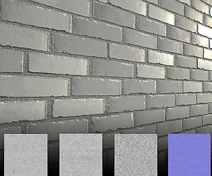 PBR Material - Grey Brick Wall