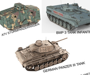 5 Military Vehicles Collection v13