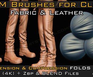 50 VDM Brushes Cloth Leather Fabric, 50 Alpha