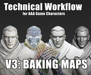 AAA Game Characters V3 : Baking Mesh Maps