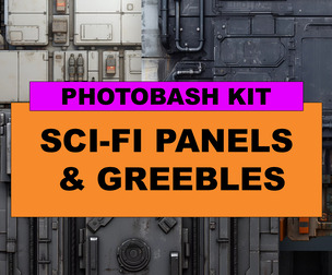 Scifi Panels & Greebles Textures Vol 1