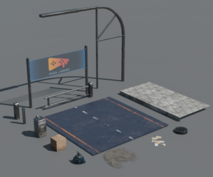 Street retro future props