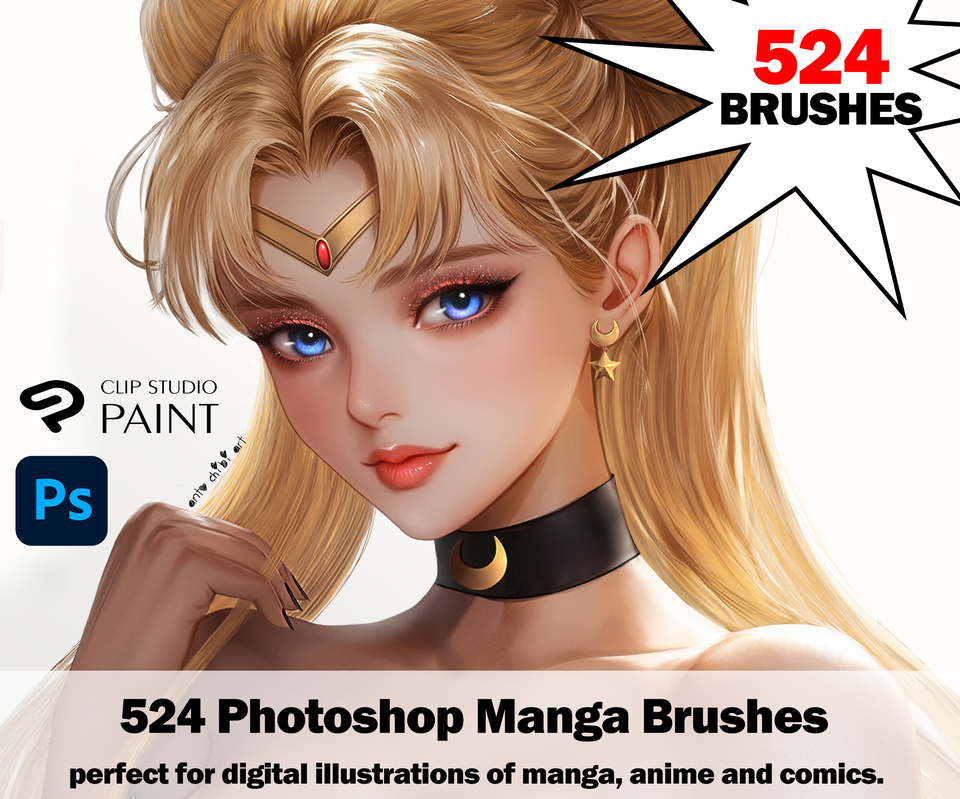Manga Mega Brush Pack for Photoshop