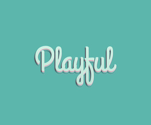 3D Playful PSD fully editable text effect