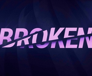 Broken Letters PSD fully editable text effect