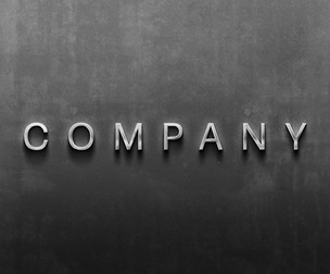 Company PSD fully editable text effect