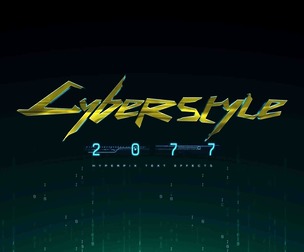 Cyberstyle PSD fully editable text effect
