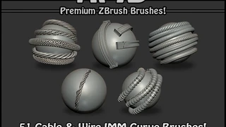 Cable & Wire ZBrush IMM Brushes cover