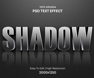 PSD fully editable text effect