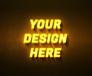 Shining Yellow PSD fully editable text effect