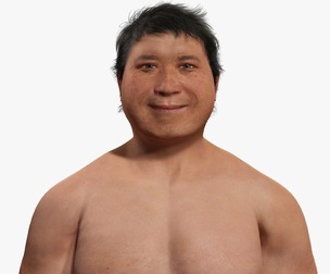 Realistic Asian Fat Man