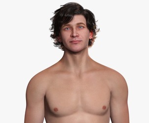 Realistic Male Body Perfect Base Shape