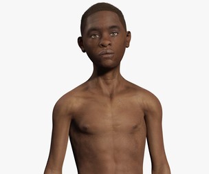 Realistic Athletic body man