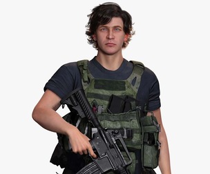 Realistic Male In Melitirian Attire