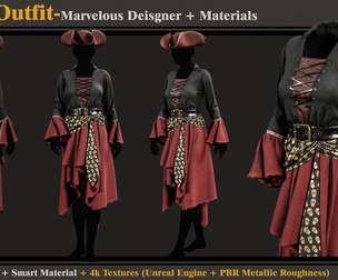 Pirate Outfit-Models+Materials