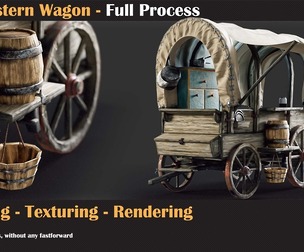 Old Western Wagon Tutorial Full Process