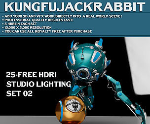 Free HDRI Studio Lighting Set 02